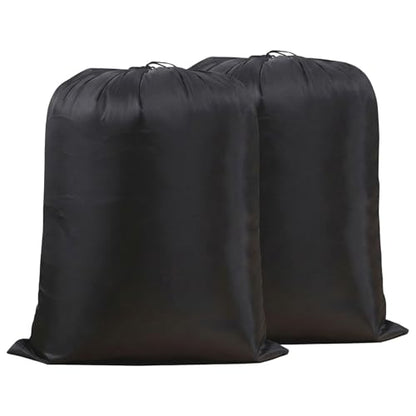 Extra Large Laundry & Storage Bag (Black, 43"x55" - 2 Pack) | Lightweight, Dust & Moisture. Ideal for Blankets, Clothes, Pillows & Cushions for Moving, Dorms, Travel & Camping - size: 43"x55" - 2 Pack