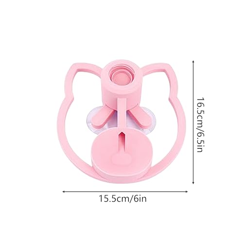 Cat Water Fountain Stand, Automatic Anti-Tipping Pet Supplies, Kitten Water Bottle Basin Stand, Pet Wa-TER Dispenser Station Stands for Puppy Kitten Breed Balcony - color: Pink