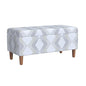 HomePop Malmo 36" Storage Bench - Natural Woven Geo - color: Natural Woven Geo
