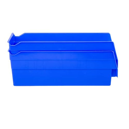 HE HUDSON EXCHANGE 12" x 4" x 4" Plastic Nesting Storage 12” Shelf Bin, Blue - color: Blue, size: 1 Pack