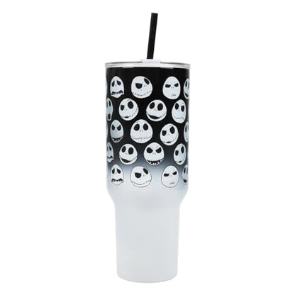 Bioworld Nightmare Before Christmas Jack Skellington 40 Oz Stainless Steel Tumbler - color: Jack Skellington