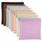 BUSOHA 8PCS Snap Closure Organizer Pouch, Small Women's Leather Pouches for Purse, Mini Makeup Bag for Cosmetics Headphones Jewelry Lipstick - color: Black+Brown+Yellow+Pink+Blue+Green+Gray+Purple