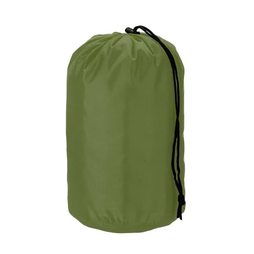 Stuff Sack, Nylon Waterproof Storage Sacks Portable Drawstring Dry Stuff Bag Gear Organization with Toggle, 5x10Inch Fit for Backpacking Camping Traveling Hiking(Dark Green) - color: Dark Green, size: 5 x 10 In