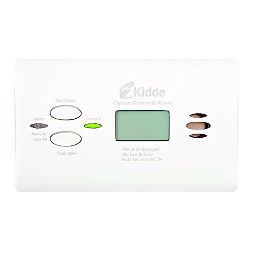 Kidde Carbon Monoxide Detector, AA Battery Powered CO Alarm with LEDs, Test-Reset Button, Low Battery Indicator, Portable - style: 3rd Edition