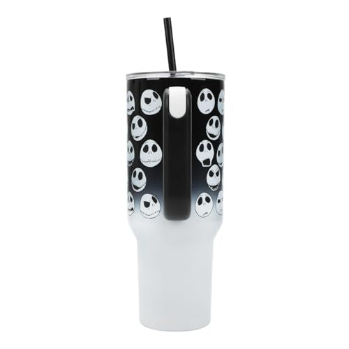 Bioworld Nightmare Before Christmas Jack Skellington 40 Oz Stainless Steel Tumbler - color: Jack Skellington