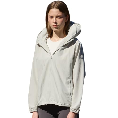 Pillowdy Travel Hoodie with Built-In Inflatable Neck Pillow for Flights - color: Grey Windbreaker, size: Medium