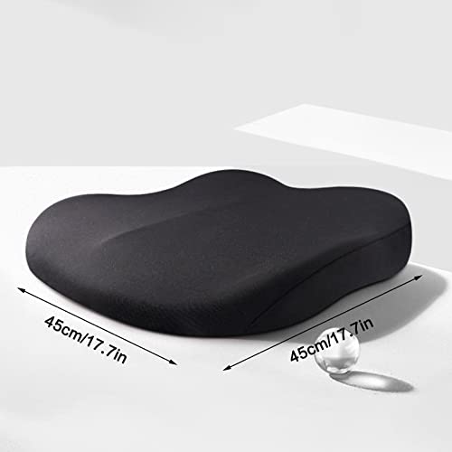 Car Seat Cushion Pillow, 3.9in Wedge Driver Seat Cushion for Driving, Memory Foam Car Booster Seat Cushion Pad for Truck, Office, Wheelchair,Brown - color: Brown