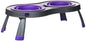 Dexas Popware for Pets Double Elevated Pet Feeder, Large, Gray/Purple - color: Gray/Purple, size: Large/2.5 Cup Capacity Bowls