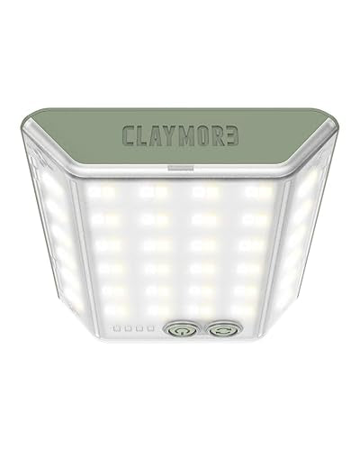 CLAYMORE 3Face Mini (Moss Green) - Lightweight and Portable LED Area Light for Outdoors, Camping, Tent, Emergency, and Industrial Use. Rechargeable Lantern with USB-C, Up to 60 Hours Battery Life. - style: Moss Green (3Face)
