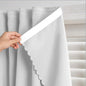 Self Adhesive Curtains - No Drilling, No Rod, Easy to Install Blackout Curtains for Window Blinds,Bedroom(White 35 * 59in-1P) - color: White, size: 35"W x 59"L (Pack of 1)