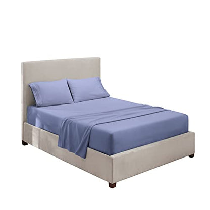Hearth & Harbor Twin Size Sheets - 3 Piece Bed Sheet Set, Hotel Luxury Double Brushed Bed Sheets - Extra Soft Bedding Sheets & Pillowcases, Twin, Steel - color: Steel, size: Twin