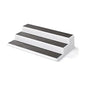 Copco 3-Tier Spice Rack Organizer for Cabinet - 15 Inch Non-Skid Pantry Organizer and Storage Shelf for Spices, Canned Goods, Seasonings - White and Gray Kitchen Cabinet Organizer - size: 15-Inch