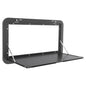 31.5*17.7in Rv Caravan Picnic Folding External Table - Aluminum Wall Mount Flip Fold Down Desk External Hanging Table W/4 Keys,55lbs Max Load For Caravans,Vans,Truck Campers,Travel Trailers. (Black) - color: Black