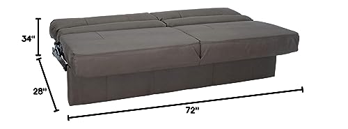 RecPro Charles RV Jackknife Sofa | Love Seat | Sleeper Sofa | Length Options 62", 68", 72" (72 Inch, Putty) - color: Putty, size: 72 Inch