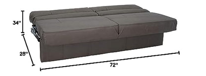 RecPro Charles RV Jackknife Sofa | Love Seat | Sleeper Sofa | Length Options 62", 68", 72" (72 Inch, Putty) - color: Putty, size: 72 Inch