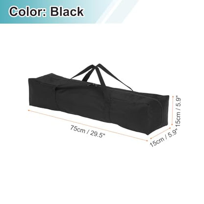 HARFINGTON 2pcs Camping Chair Replacement Bag 29.5" x 5.9" Folding Chair Carry Bag Oxford Cloth Storage Tent Bag with Handle Strap for Travel Outdoor Camping Sports, Black - size: 29.5" x 5.9"