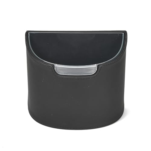 Leakproof Car Trash Can with Removable Liner Garbage Can, Mini Car Trash Bin Multipurpose for Vehicle, SUV and Truck - color: Black with Removable Liner