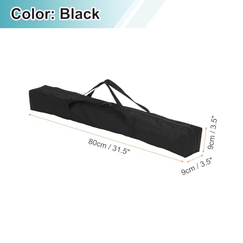 HARFINGTON 2pcs Camping Chair Replacement Bag 31.5" x 3.5" Folding Chair Carry Bags Oxford Cloth Storage Tent Bagging with Handle Strap for Travel Outdoor Camping Sports, Black - size: 31.5" x 3.5"