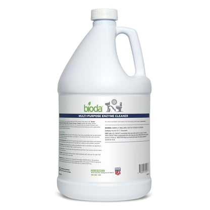 Bioda Multi-Purpose Probiotic Enzyme Cleaner and Deodorizer | Professional Strength | Trash Can Deodorizer, Pet Stains and Odors, Drains, Floors, Bathrooms, Toilets | Made in USA | 1 Gallon - size: 128 Fl Oz (Pack of 1)