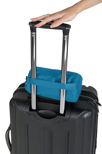 BlueHills Ultra Compact Travel Blanket in Portable Case Premium Soft Large Airplane Blanket Flight Essentials for Car Plane Train Hotel Layover Peacock Teal C004 - color: C004-teal