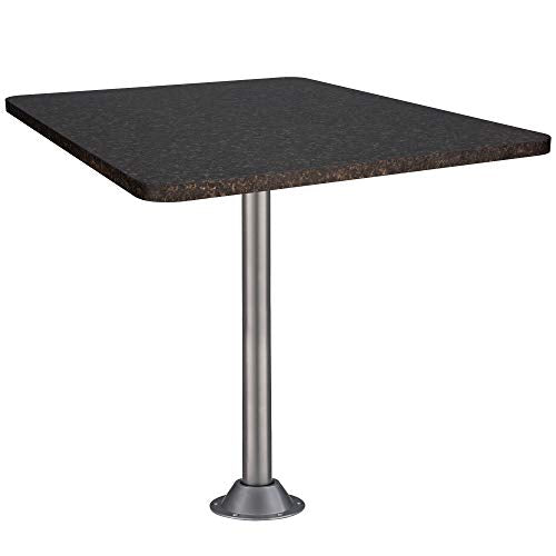 RecPro Charles 36" RV Dinette Booth | Chocolate Granite | 1 Leg - color: Chocolate Granite, size: 1 Leg