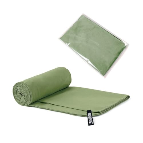 Beach Towel Microfiber Travel & Gym & Camping Towel Oversized. Quick Dry - Super Absorbent 20"*48"-Army Green - color: Amry Green, size: 20*48Inches