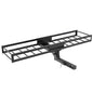 TOOENJOY 59" x 15.5" x 5" Skinny Roof Cargo Carrier Basket, Foldable and Tilting Design, 200 LBS Capacity, Fits 2" Hitch Receiver for SUV Pickup Truck - size: L59 x W15.5 Inch with Hitch