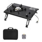 Camping Stove for IGT Table, Portable Isobutane Gas Stove with Carry Bag, 4000W Camp Stove,Folding Propane Burner, IGT Accessories for Picnic, RV, Car Trip, Tailgating, Patio, Backyard