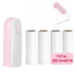 Mini Travel Lint Roller with 150 Sticky Sheets, Compact Portable Pet Hair Remover with Cover for Clothes, Travel, Small Foldable Lint Roller for Purse Car Bag Essentials (Pink) - color: Pink