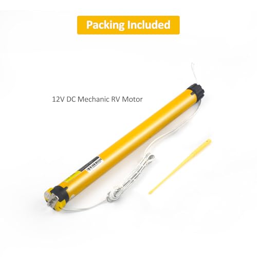 12V DC Hardwired RV Shade Motor Replacement RV Blind Motor,Window Shade Motor Build in Limit Switch and Adjust by Allen Wrench