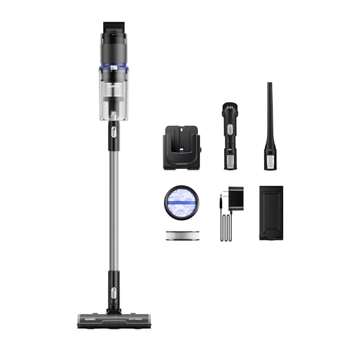 Eureka Cordless Vacuum Cleaner, Anti-Tangle Brushroll, Rechargeable Stick Vacuum, Lightweight for Carpet, Hard Floor, Pet Hair, Black NEC451BL - color: Black, size: NEC451BL