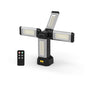 Upgraded Aluminum13200mAh Rechargeable Work Light with Folding Stand and Carrying Bag, 8000 Lumen Stepless Dimmable, White/Warm/Nature White with Detachable Tripod (No Tripod) - color: No Tripod