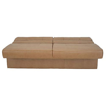 RecPro Charles RV Jackknife Sofa | Love Seat | Sleeper Sofa | Length Options 62", 68", 72" (62 Inch, Toffee) - color: Toffee, size: 62 Inch