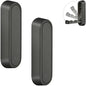 2PCS Foldable Wall Hooks, Flip Down Design with 40 lbs Heavy-Duty Capacity, Retractable Wall Hooks for Bathroom, Bedroom & Entryway Space Saving (Black) - color: Black, size: 2 Hooks