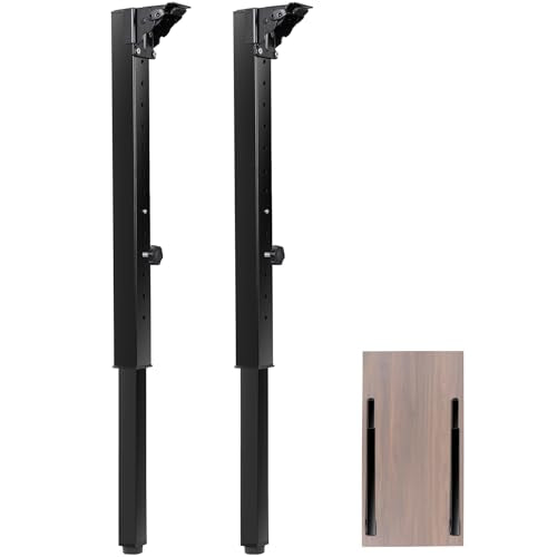Folding Square Table Legs 2 PCS for Outdoor Camper, RV | Adjustable Height 25”- 34” DIY Desk Legs, Foldable Furniture Legs for Coffee Dinner Table, Tabletops, Kitchen - size: Adjustable Height - 25”- 34”