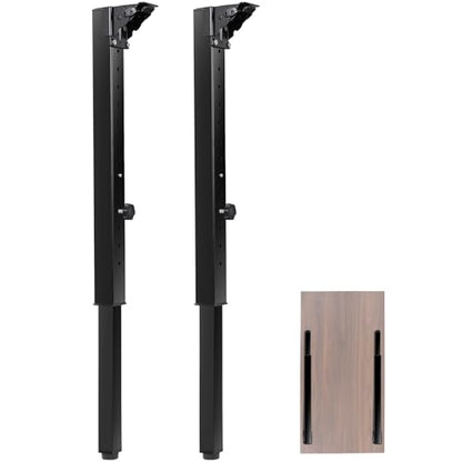 Folding Square Table Legs 2 PCS for Outdoor Camper, RV | Adjustable Height 25”- 34” DIY Desk Legs, Foldable Furniture Legs for Coffee Dinner Table, Tabletops, Kitchen - size: Adjustable Height - 25”- 34”