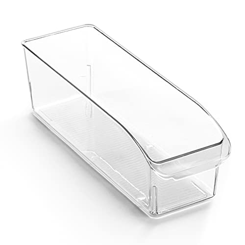 BINO | Plastic Storage Bins, Small | THE CURVE COLLECTION | Multi-Use Organizer Bins | Storage Containers Kitchen, Pantry and Home Organization | Fridge Organizers | Pantry Organization and Storage - size: X-Small