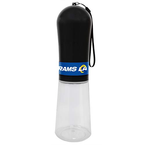 Dog Water Bottle. NFL Los Angeles RAMS PET Water Bottle. Best Cat Water Bottle. Water Fountain Dispenser for Dogs & Cats. - color: Los Angeles Rams