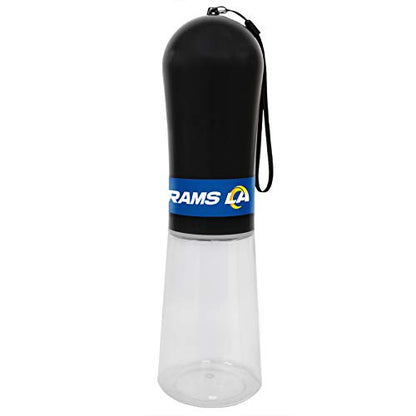 Dog Water Bottle. NFL Los Angeles RAMS PET Water Bottle. Best Cat Water Bottle. Water Fountain Dispenser for Dogs & Cats. - color: Los Angeles Rams