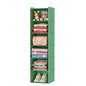 MAX Houser 6-Shelf Hanging Closet Organizer, Hanging Storage Shelves with 2 Sturdy Hooks Space-Saving for Bedroom, Foldable (Green) - color: Green