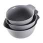 KitchenAid Universal Nesting Plastic Mixing Bowls, Set Of 3, 2.5 quart, 3.5 quart, 4.5 quart, Non Slip Base with Easy Pour Spout to Reduce Mess, Dishwasher Safe, Gray - color: Gray, size: Set of 3