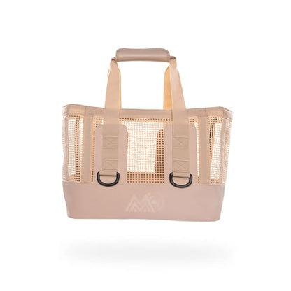 MISSION Boat Gear CASSI Heavy-Duty Outdoor Tote and Waterproof Marine-Grade Mesh Boat Bags - color: Sandstone, size: 23 Liter