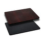 Flash Furniture Glenbrook 30" x 42" Rectangular Table Top with Black or Mahogany Reversible Laminate Top - color: Black/Mahogany, size: 30" x 42" Rectangular