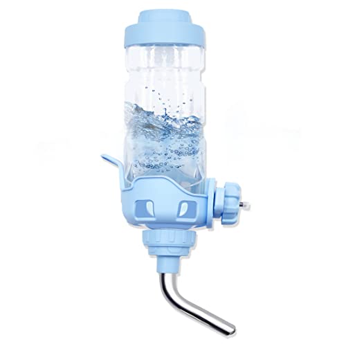 Vannon Dog Water Dispenser for Cage, 20oz Auto Feeding Crate Water Bottle for Dogs, Cats & Rabbits, Pet Nozzle Diameter: 12mm, BPA Free, Blue - color: Blue, size: 20oz