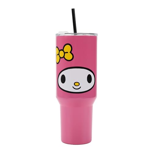 Bioworld My Melody 40 Oz Stainless Steel Tumbler with Handle - color: My Melody Face