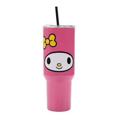 Bioworld My Melody 40 Oz Stainless Steel Tumbler with Handle - color: My Melody Face