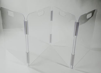 Pet Barrier (4-Panel) | Free-Standing Pet Gate | Foldable | Protect Your Indoor Living Spaces, Decorations, and Important Items from Pets | Made in The USA - size: 4-Panel