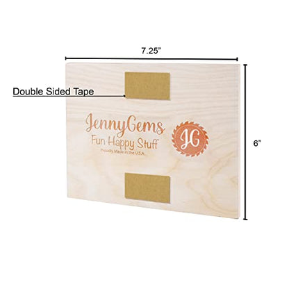 JennyGems Camping Gifts, Woods Are My Happy Place Wooden Sign, Camper Decor, Camping Sign, Made in USA - color: Woods Are My Happy Place