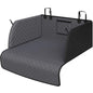 PETICON SUV Cargo Liner for Dogs, Waterproof Trunk Cover with Cushioned Sides to Protect Pet, Full Coverage Non-Slip Seat Cover for SUVs with Bumper Flap Protector - color: gray