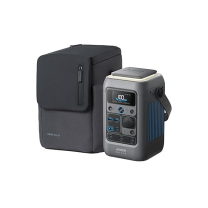 Anker SOLIX C300 DC Power Bank Station and Protective Bag, 288Wh Portable Power Station, LiFePO4 Battery, 300W Solar Generator, for Outdoor, Camping, Traveling, and Emergencies - style: C300 DC + Protective Bag